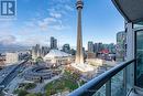 3712 - 19 Grand Trunk Crescent, Toronto, ON  - Outdoor With Balcony With View 