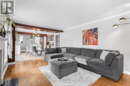 1322 Du Gouverneur Drive, Ottawa, ON - Indoor Photo Showing Living Room With Fireplace