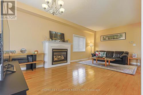 81 Eastpine Drive, Markham, ON - Indoor Photo Showing Living Room With Fireplace