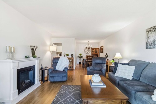 #203-1665 Oak Bay Ave, Victoria, BC - Indoor Photo Showing Living Room With Fireplace