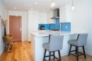 #408-916 Lyall St, Esquimalt, BC  - Indoor Photo Showing Kitchen With Upgraded Kitchen 