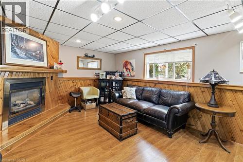 25 Greenock Drive, Kitchener, ON - Indoor Photo Showing Living Room With Fireplace