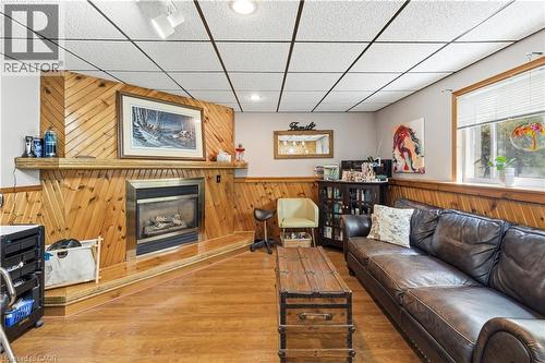 25 Greenock Drive, Kitchener, ON - Indoor Photo Showing Living Room With Fireplace