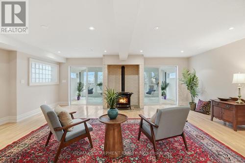 1987 Snake Road, Burlington, ON - Indoor Photo Showing Other Room With Fireplace