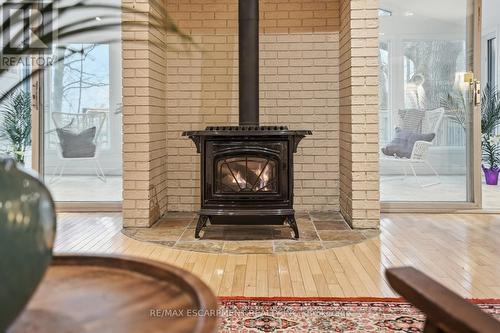 1987 Snake Road, Burlington, ON - Indoor With Fireplace