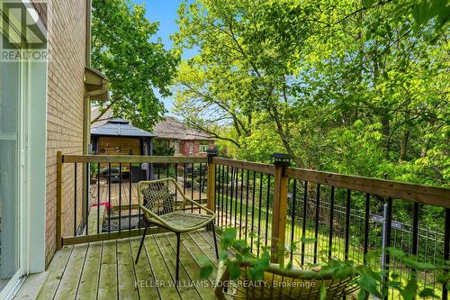 Walkout side deck perfect for morning coffee. - 149 Cove Crescent, Hamilton, ON - Outdoor With Deck Patio Veranda