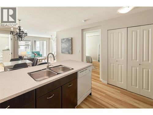 539 Yates Road Unit# 308, Kelowna, BC - Indoor Photo Showing Kitchen With Double Sink