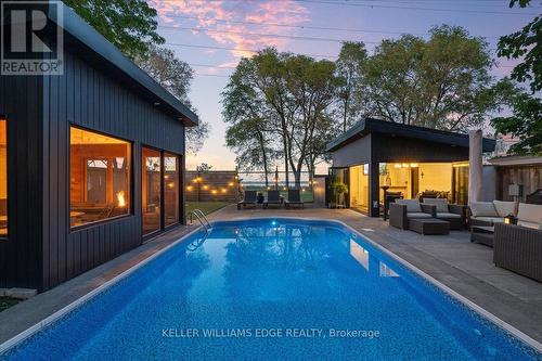 573 Beach Boulevard, Hamilton, ON - Outdoor With In Ground Pool With Deck Patio Veranda With Exterior