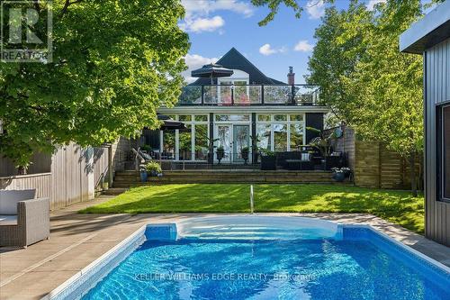 573 Beach Boulevard, Hamilton, ON - Outdoor With In Ground Pool With Deck Patio Veranda With Backyard