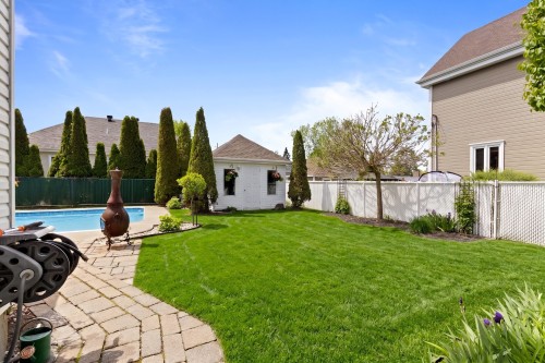 Cour - 14 Rue St-Onge, Châteauguay, QC - Outdoor With In Ground Pool