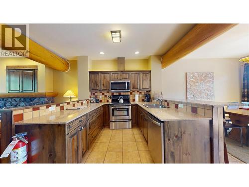 1351 Gerry Sorensen Way Unit# J2-B, Kimberley, BC - Indoor Photo Showing Kitchen With Double Sink