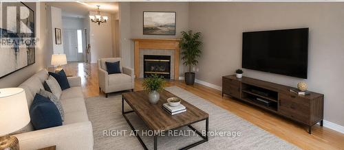 142 Lilibet Crescent E, Ottawa, ON - Indoor Photo Showing Living Room With Fireplace