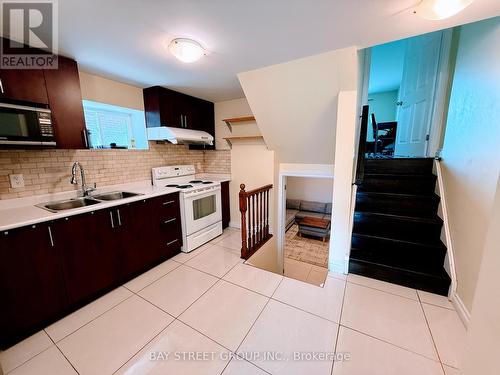 489 Fergo Avenue, Mississauga, ON - Indoor Photo Showing Kitchen With Double Sink