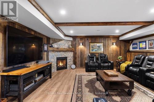 8672 County Rd 91 Road, Clearview, ON - Indoor With Fireplace