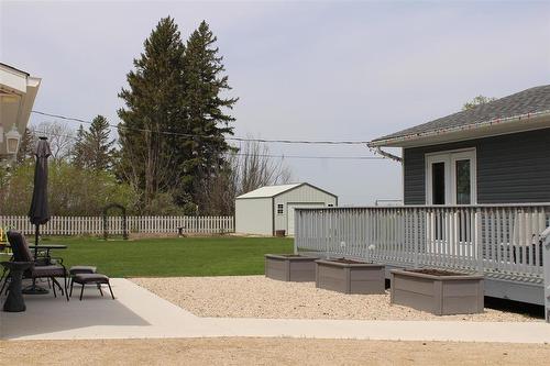 Concrete pad and path done in 2025. - 387 William Street, Arborg, MB - Outdoor With Deck Patio Veranda