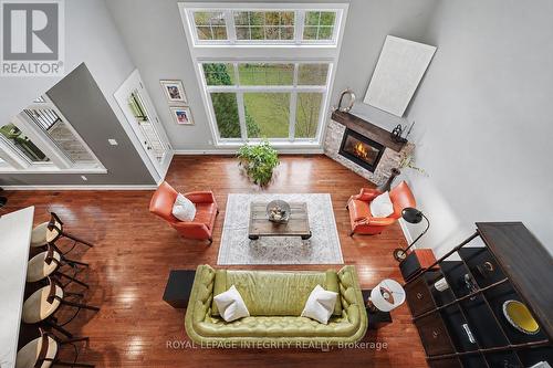 15 Marsh Sparrow Private, Ottawa, ON - Indoor Photo Showing Living Room With Fireplace