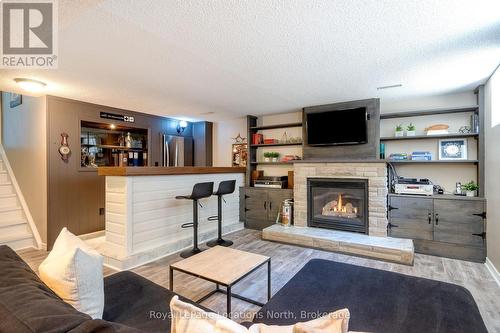 26 Dickson Road, Collingwood, ON - Indoor Photo Showing Living Room With Fireplace