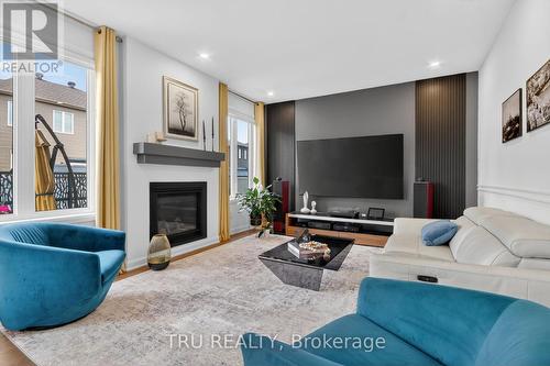202 Skipper Drive, Ottawa, ON - Indoor Photo Showing Living Room With Fireplace