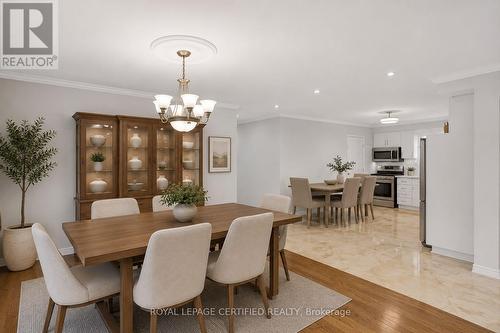 Dining Room-Virtual Staged - 35 Trenholme Crescent, Hamilton, ON - Indoor Photo Showing Dining Room