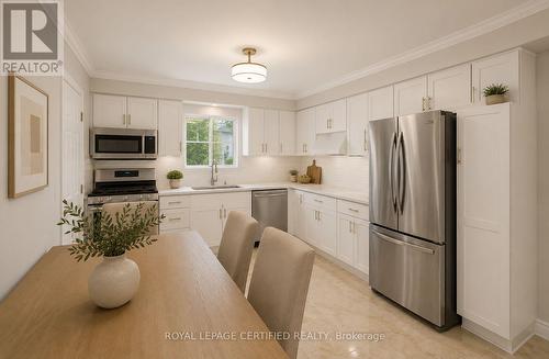 Kitchen/Dinette- Virtual Staged - 35 Trenholme Crescent, Hamilton, ON - Indoor