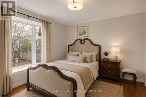 Main Floor Bedroom/Office- Virtual Staged - 35 Trenholme Crescent, Hamilton, ON - Indoor Photo Showing Bedroom
