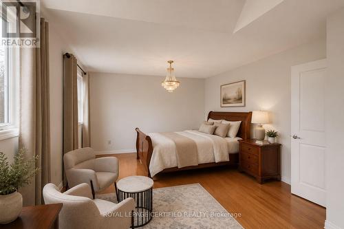 Master Bedroom with Seating - 35 Trenholme Crescent, Hamilton, ON - Indoor Photo Showing Bedroom