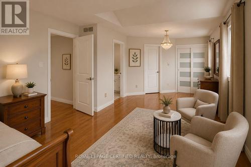 Master bedroom Retreat-Virtual Staged - 35 Trenholme Crescent, Hamilton, ON - Indoor