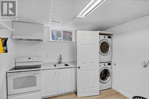 Lower Level- Laundry/Kitchen - 35 Trenholme Crescent, Hamilton, ON - Indoor Photo Showing Laundry Room