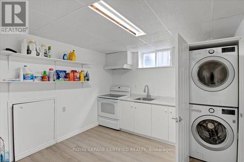 Lower- Laundry/Kitchen - 35 Trenholme Crescent, Hamilton, ON - Indoor Photo Showing Laundry Room