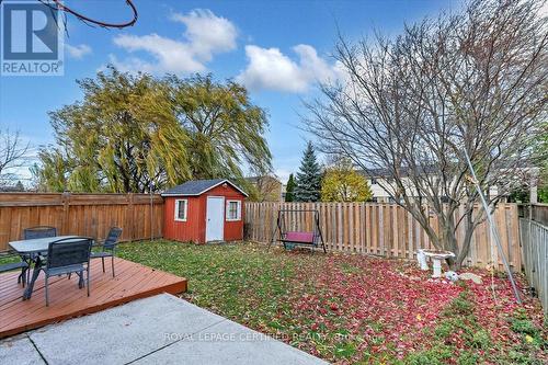 Backyard with Shed - 35 Trenholme Crescent, Hamilton, ON - Outdoor