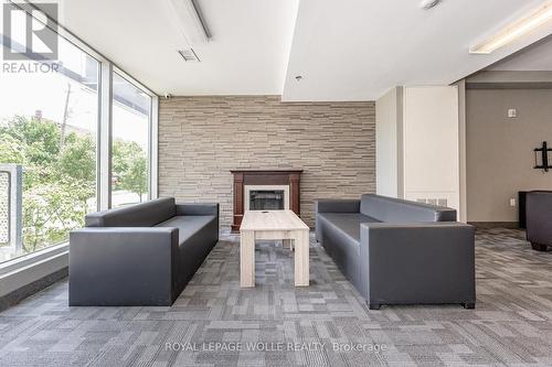 201 - 251 Hemlock Street, Waterloo, ON - Indoor With Fireplace