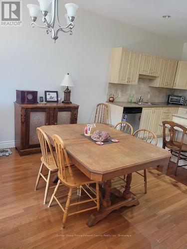 Gleaming hardwood floors in living and dining room - 5 - 16 Lane Avenue, Belleville (Belleville Ward), ON - Indoor Photo Showing Dining Room