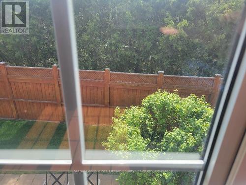 View from living room overlooking your backyard - 5 - 16 Lane Avenue, Belleville (Belleville Ward), ON - 