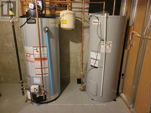 2 gas water heaters. Your tub will always be warm - 5 - 16 Lane Avenue, Belleville (Belleville Ward), ON - Indoor Photo Showing Basement
