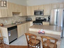 Open kitchen has great counter space - 