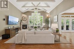 Virtually Staged - Living Room w/Vaulted Ceiling - 
