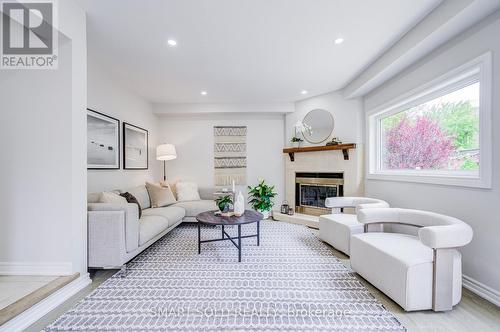 41 Carnforth Drive, Markham, ON - Indoor Photo Showing Living Room With Fireplace