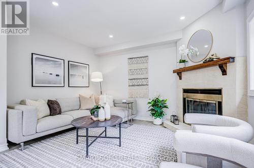 41 Carnforth Drive, Markham, ON - Indoor Photo Showing Living Room With Fireplace