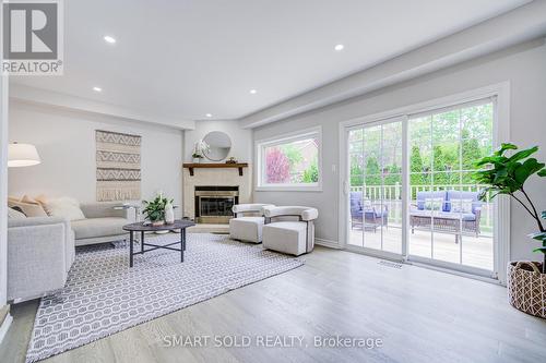 41 Carnforth Drive, Markham, ON - Indoor Photo Showing Living Room With Fireplace