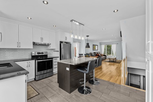 Kitchen - 2654Z Rue Anne-Hébert, Montréal (Mercier/Hochelaga-Maisonneuve), QC - Indoor Photo Showing Kitchen With Double Sink With Upgraded Kitchen
