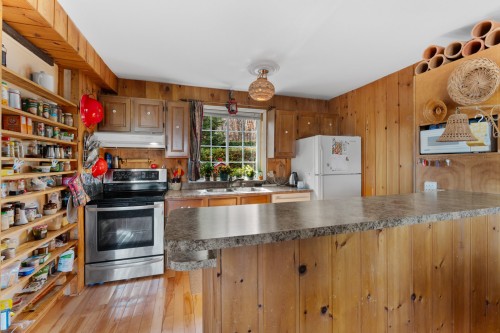 Cuisine - 1697 Ch. Du Mont-Gabriel, Sainte-Adèle, QC - Indoor Photo Showing Kitchen With Double Sink