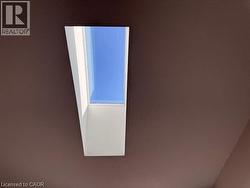 Recessed skylight with white trim - 