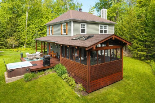 Photo aérienne - 1215 Rue Aurélien, Magog, QC - Outdoor With Deck Patio Veranda With Exterior