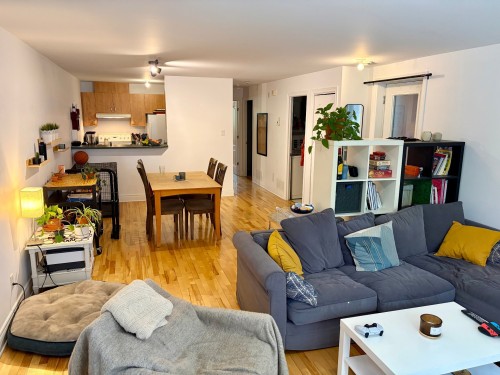 Living Room - 5431 Rue Garnier, Montréal (Le Plateau-Mont-Royal), QC - Indoor Photo Showing Living Room