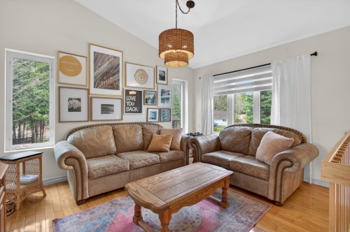 Salon - 8 Rue Des Guides, La Minerve, QC - Indoor Photo Showing Living Room