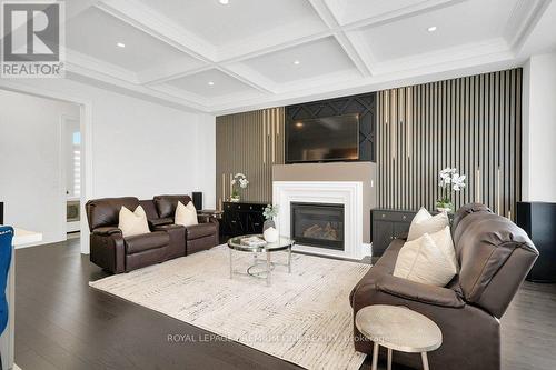 79 Amos Drive, Caledon, ON - Indoor Photo Showing Living Room With Fireplace