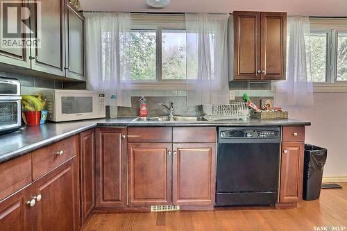 170 Elgin Crescent, Lumsden, SK - Indoor Photo Showing Kitchen With Double Sink