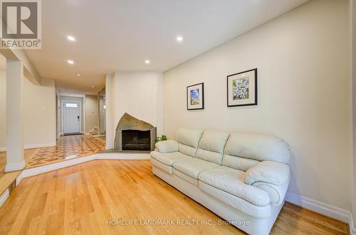 7 - 3345 Silverado Drive, Mississauga, ON - Indoor Photo Showing Living Room With Fireplace