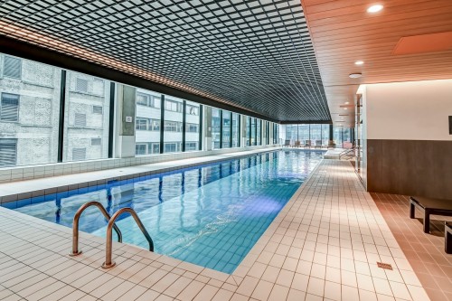 Pool - 4714-1210 Rue Jeanne-Mance, Montréal (Ville-Marie), QC - Indoor Photo Showing Other Room With In Ground Pool