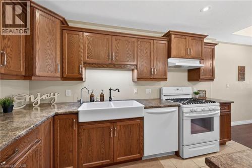 10 Emily Street, Hagersville, ON - Indoor Photo Showing Kitchen With Double Sink